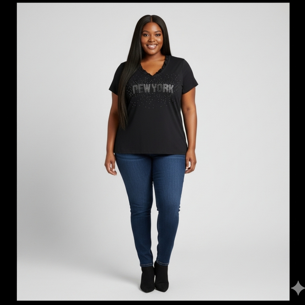 Beyonce Dereon Plus Size Tee 3X 18 20